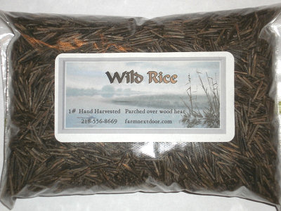 Package of wild rice from the Farm Next Door